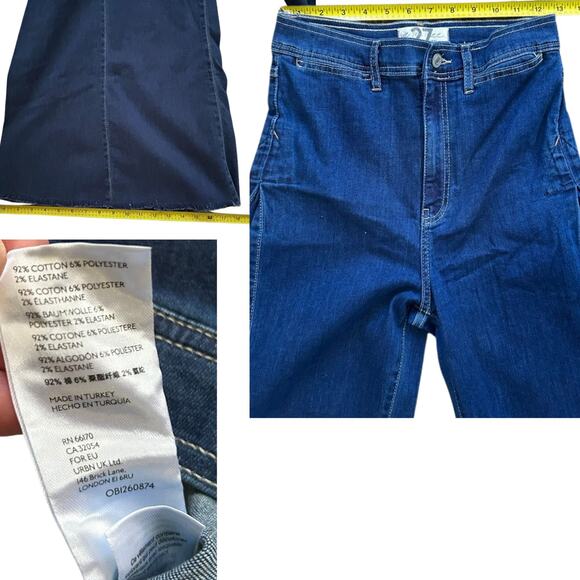 Free People Ultra Wide Leg Jeans, Size 27 NWT - Picture 6 of 6